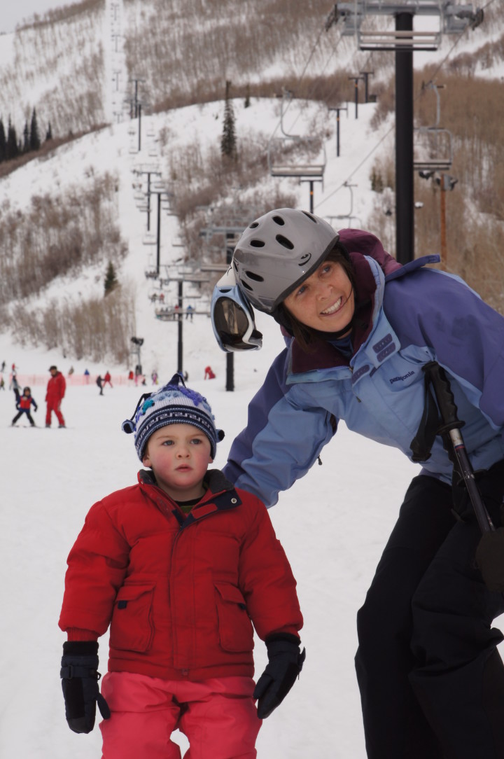 family, skiing, utah, powder, travel